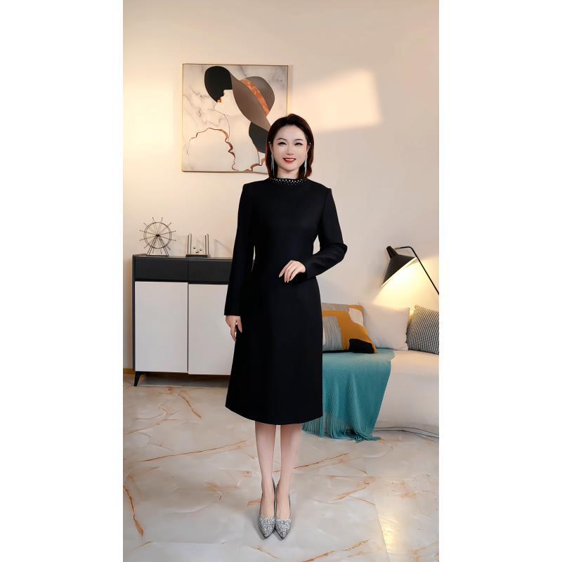 【撤柜清仓】L高端大码原创遮肉显瘦连衣裙  L16