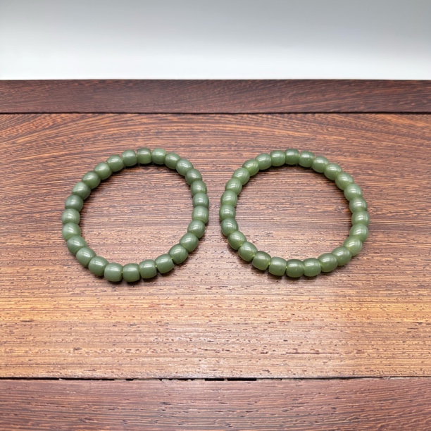 翰平珠宝 0476/H 和田玉手串 约卡8 多样性发其一 Y