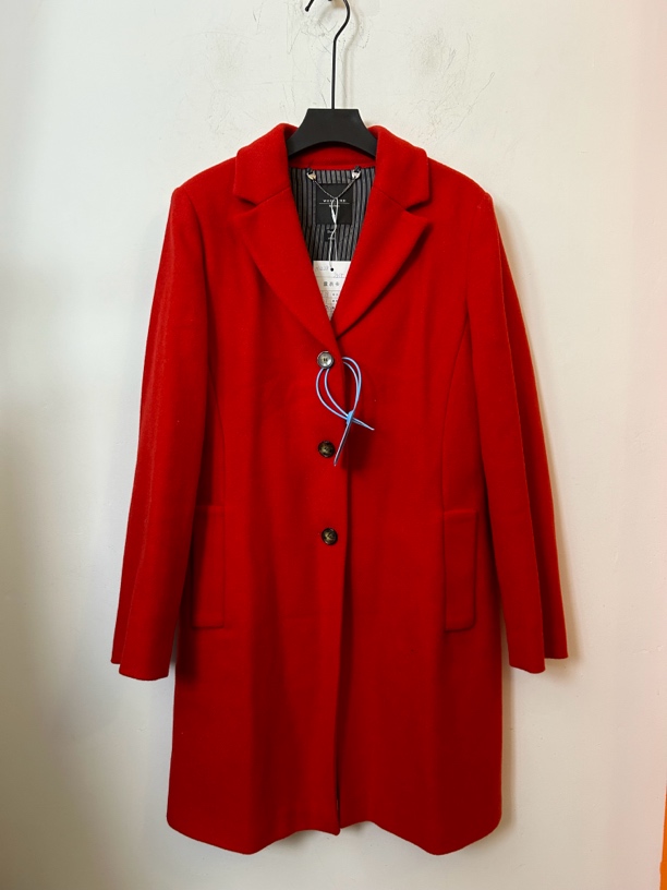 95新 MaxMara Maxmara红色大衣95新