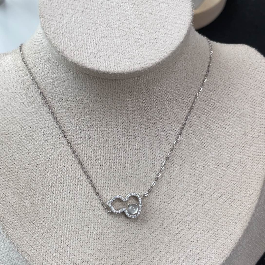 翡翠颈饰银S925镶嵌5588