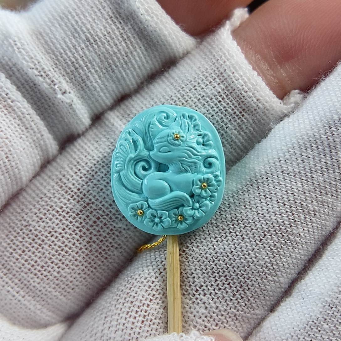 绿松石珠宝奇石未镶嵌