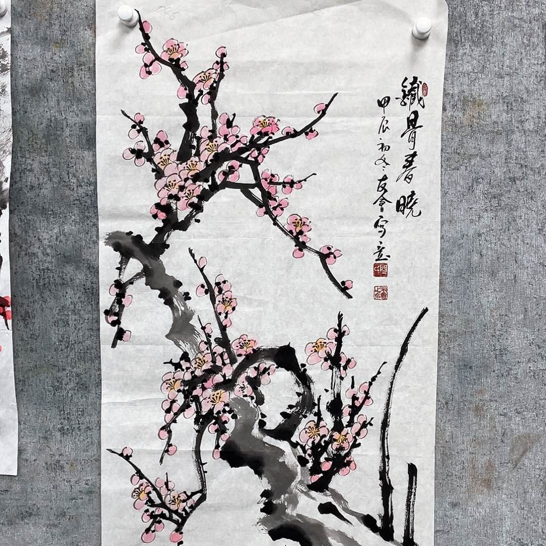 国画绘画作品闫友会100.50三尺画芯