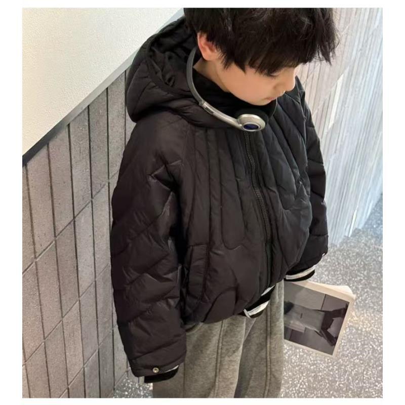 504195《黑》精选韩版儿童洋气冬款休闲时尚洋气保暖防寒服外套