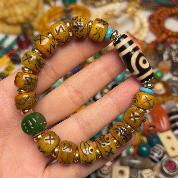 泥塑藏式风格手串