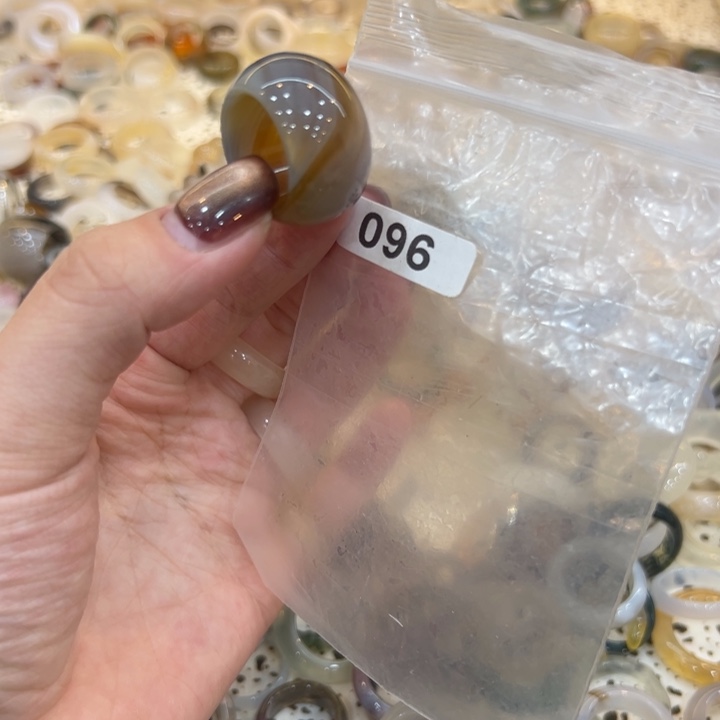 玛瑙/玉髓合金戒指96港15