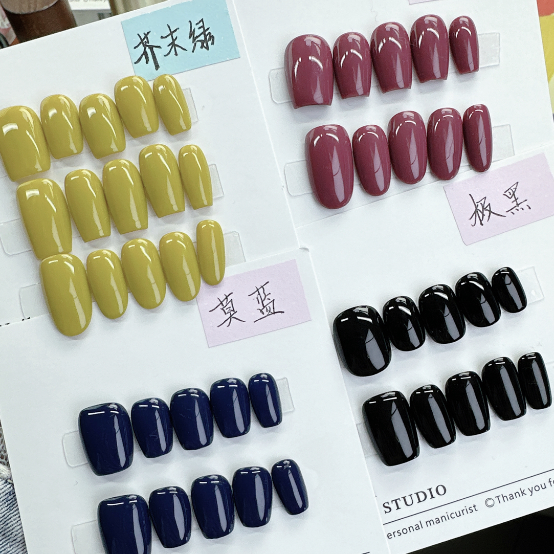 【极致单色】TGG纯手工流平建构极致纯色穿戴光疗甲片
