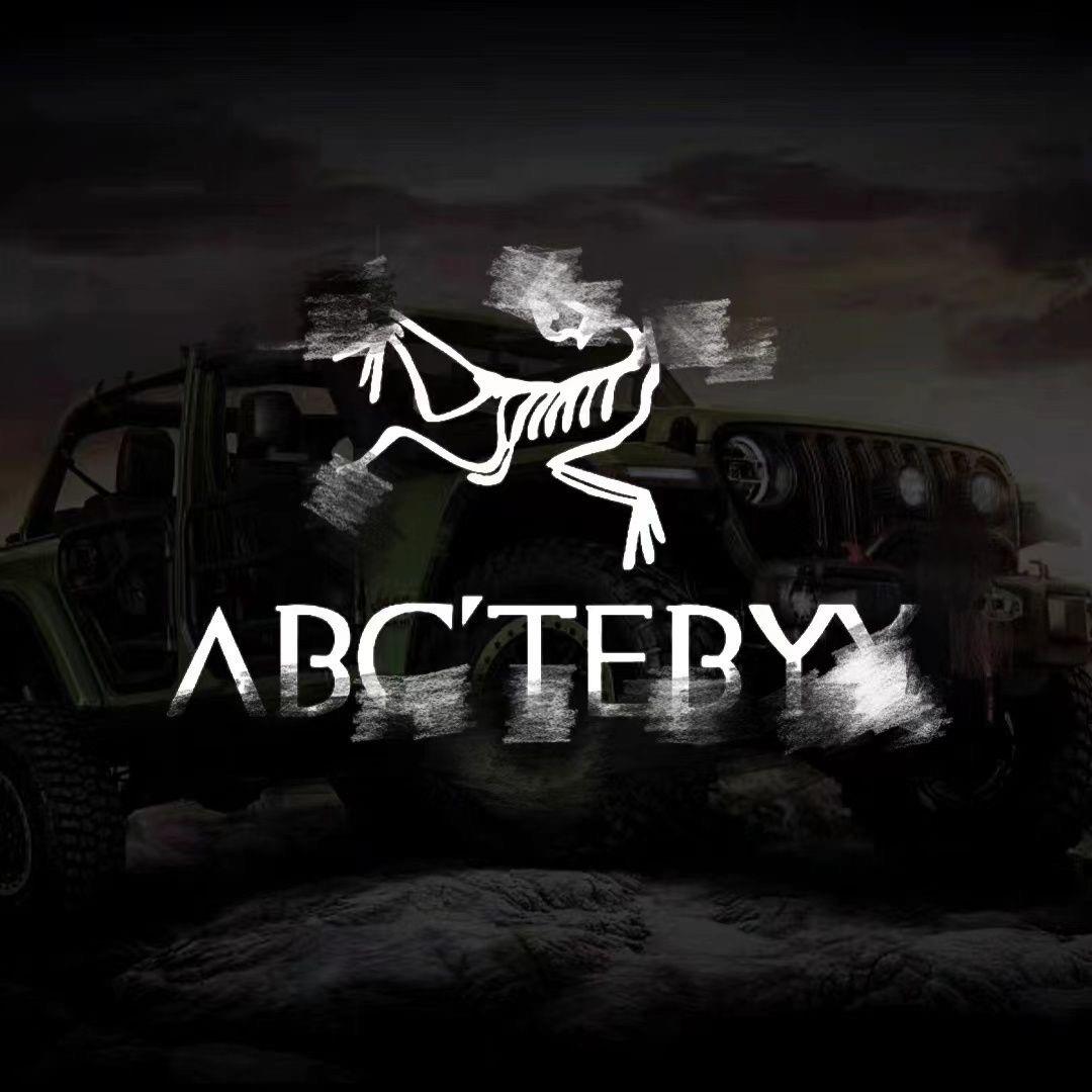 始祖鸟户外露营越野汽车贴纸三角窗后玻璃电动车个性装饰坦克300