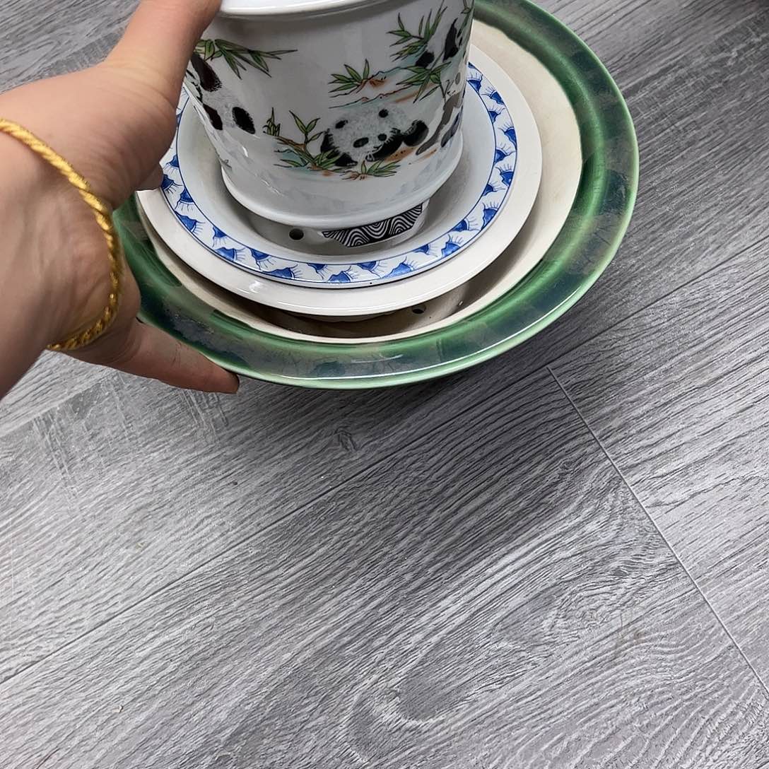 唐***叁紫砂花盆221号瑕疵4个缩釉处理介意勿拍磕碰