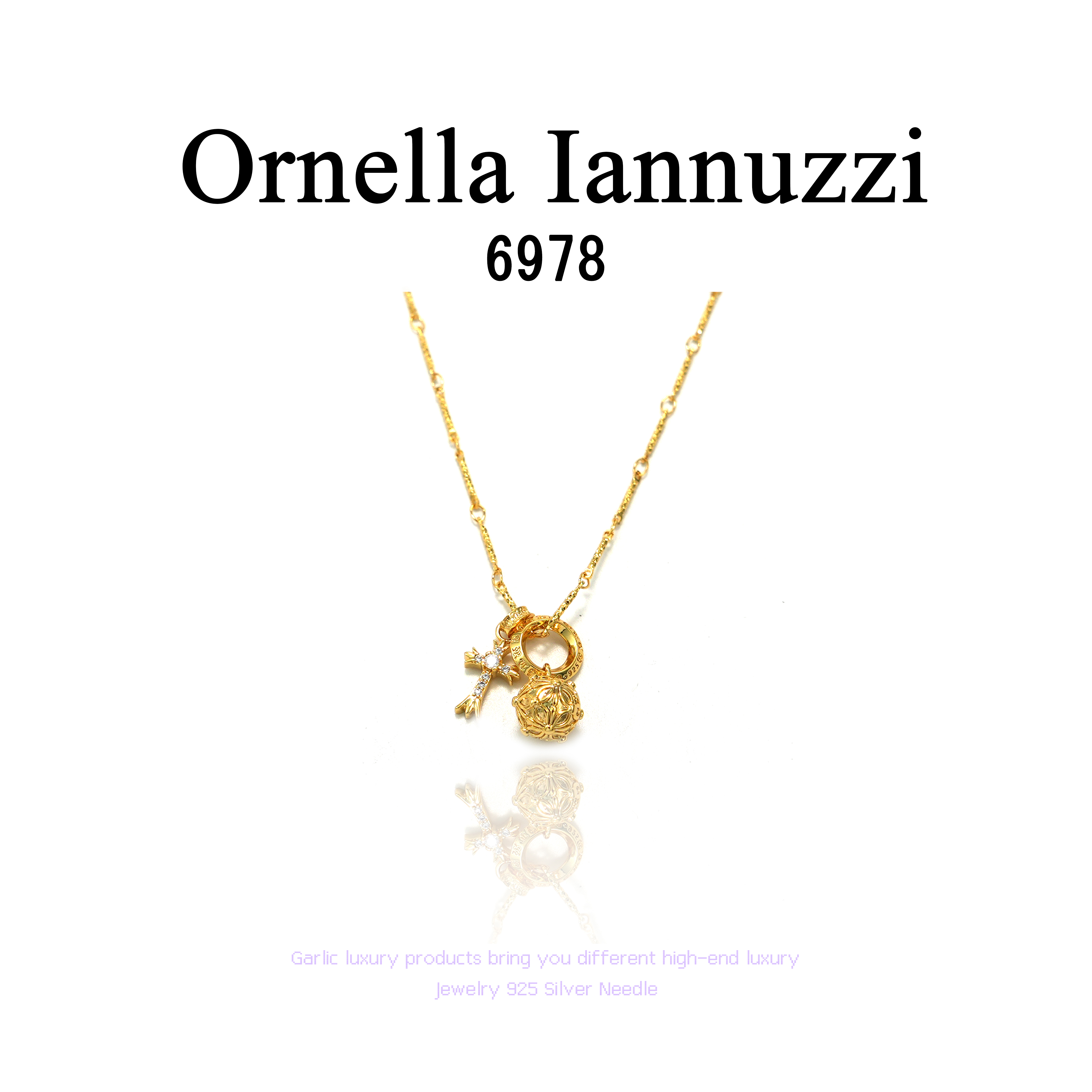 铜合金项链 Ornella Iannuzzi项链~6978（38+5cm）