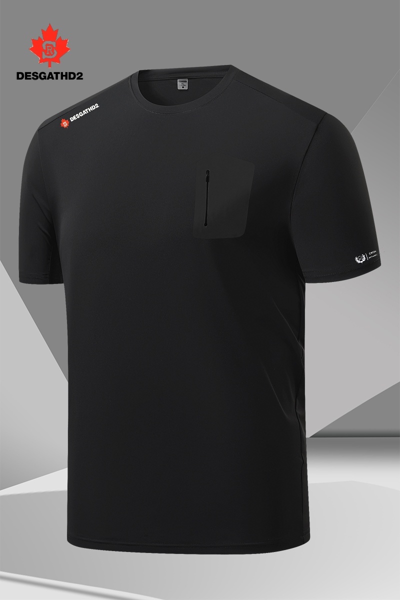 2569款男女夏季情侣同款户外冰凉口袋休闲短袖T恤