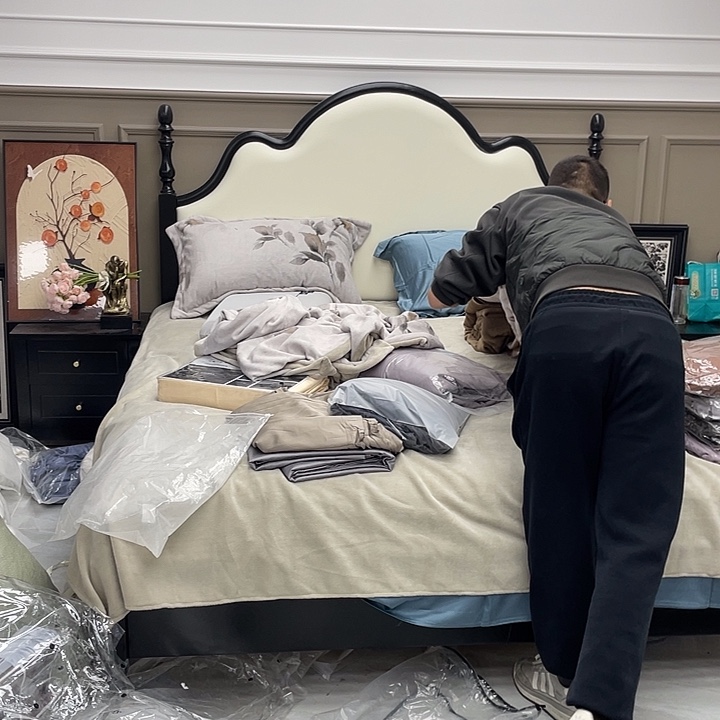 忆***年棉全棉棉全棉027标准牛奶绒四件套