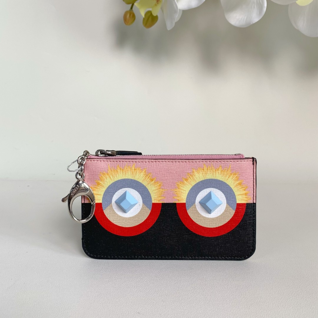 90新 FENDI/芬迪 fendi 毛怪零钱包