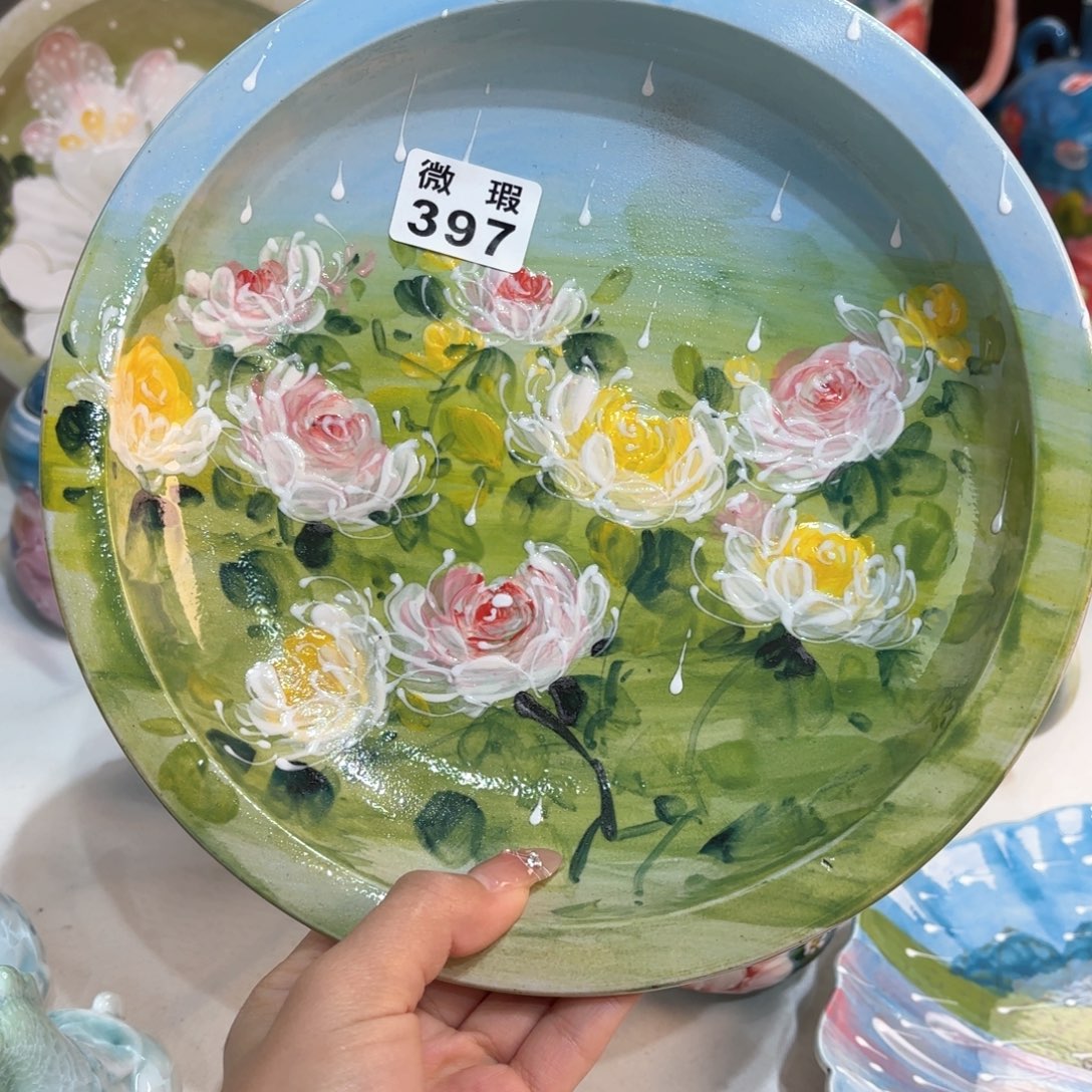 景德镇手绘高温釉下彩陶瓷茶具