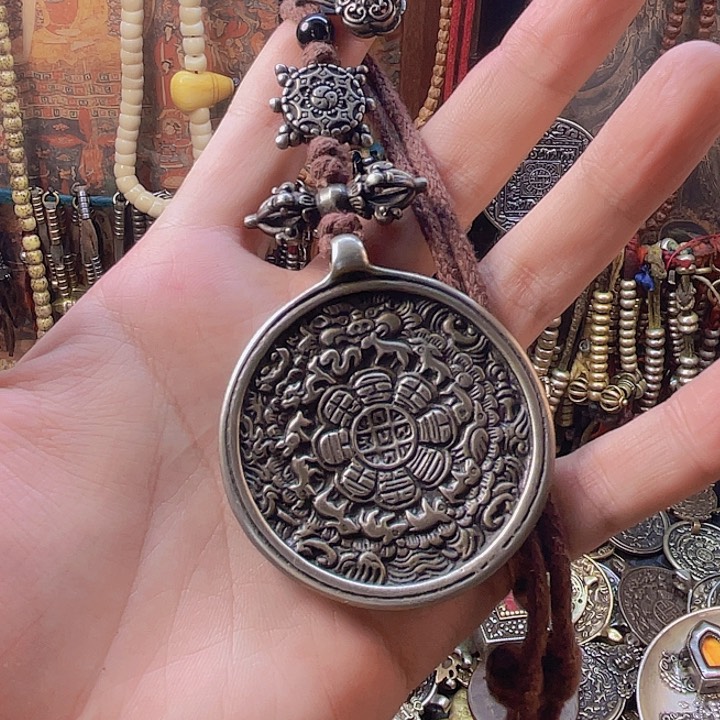 福利白铜大猪鼻九宫八卦牌子，一个福利