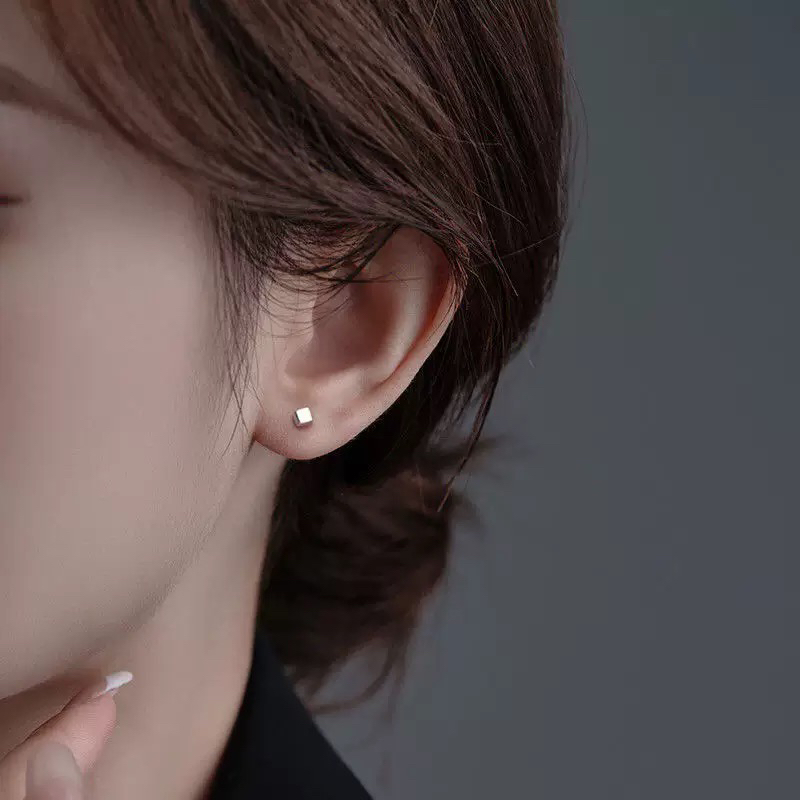 足银耳饰 足银耳饰养耳银耳钉耳骨钉饰品小巧简约耳钉