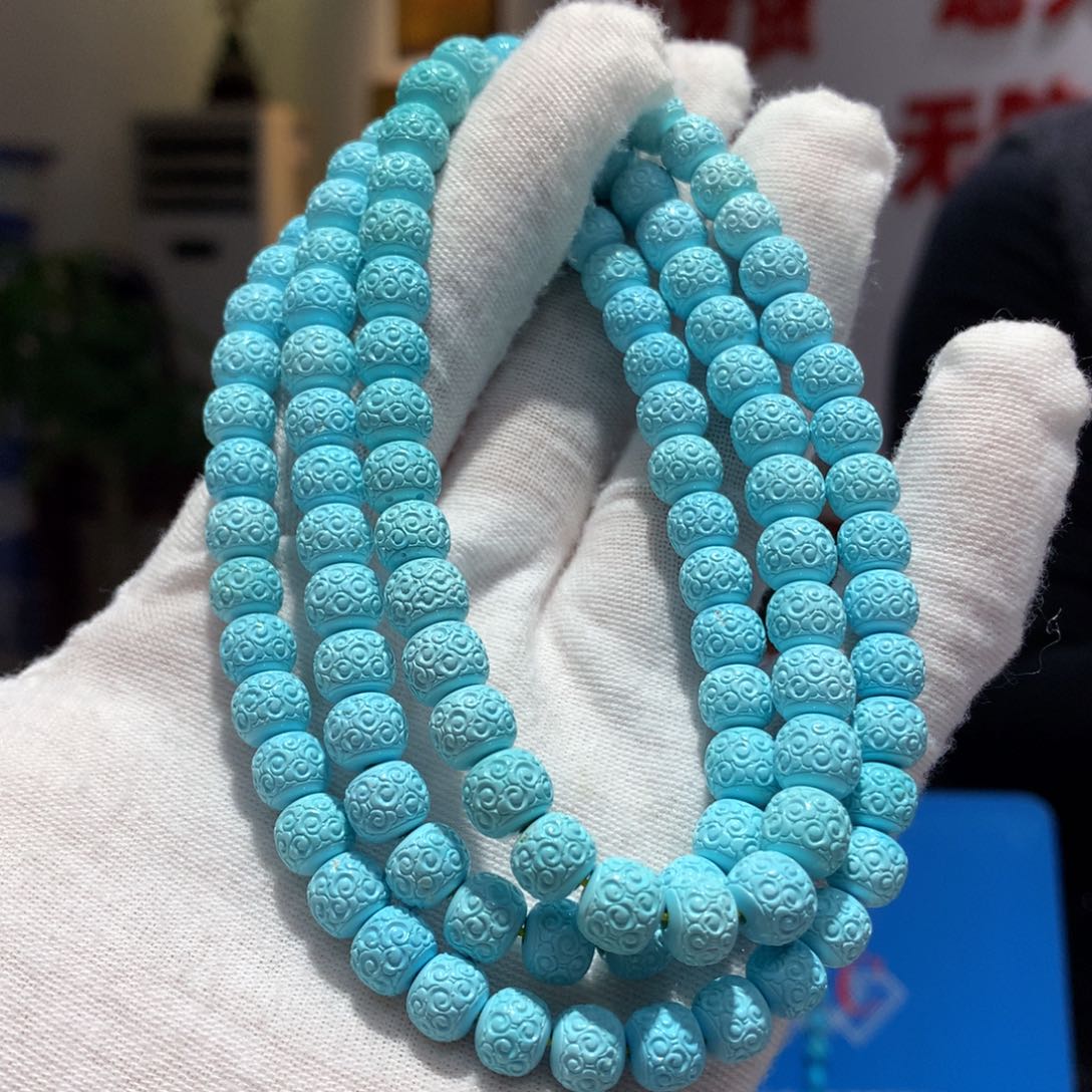 未镶嵌绿松石长链