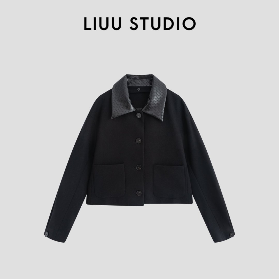 【LIUU】优雅贵气  | 香风编织领 羊毛短外套