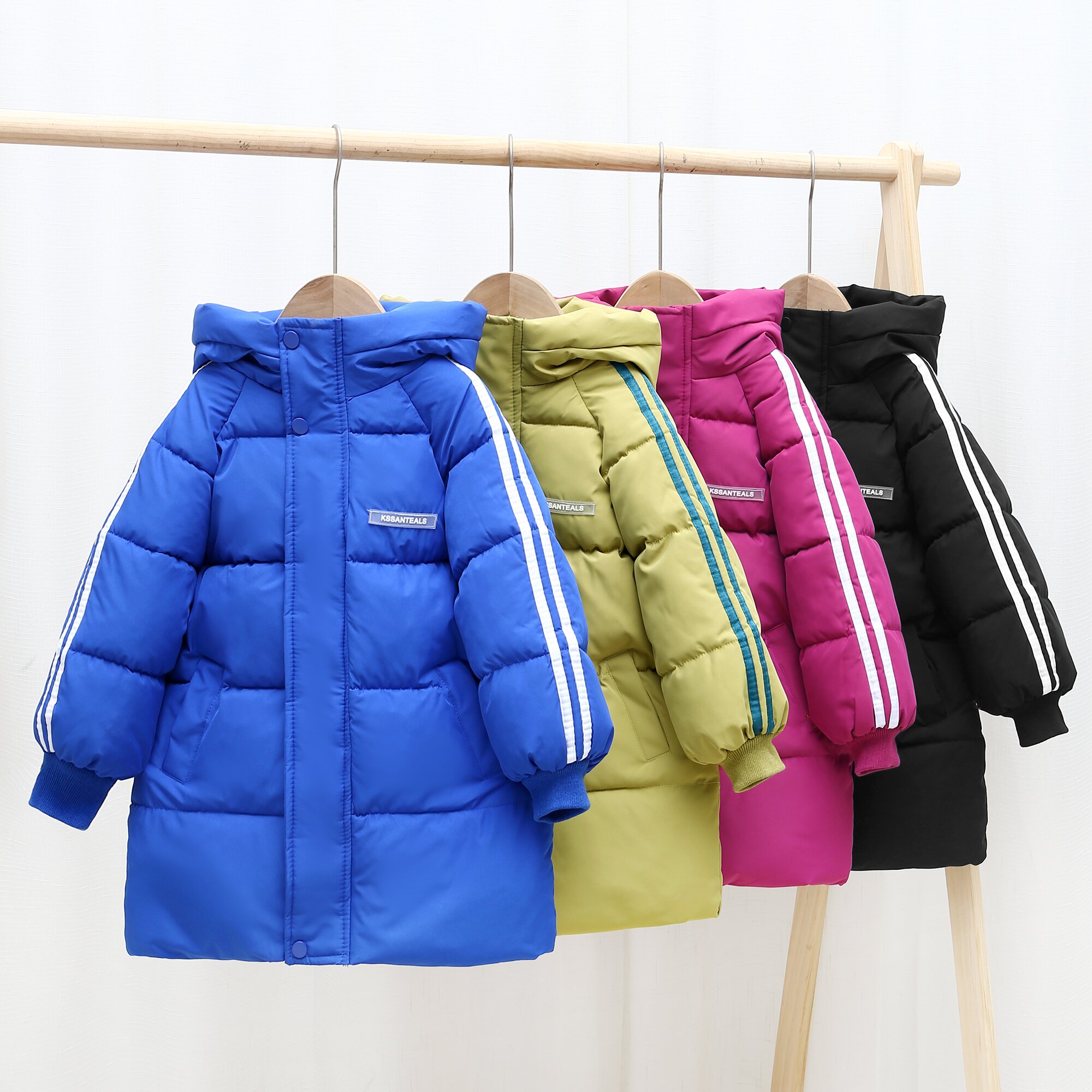 2025秋冬新款儿童中长款棉服男童女童宝宝加厚棉衣洋气童装外套潮