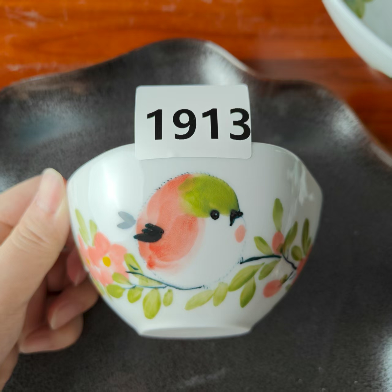 景德镇手绘釉中彩（食品级）大宝宝碗1913