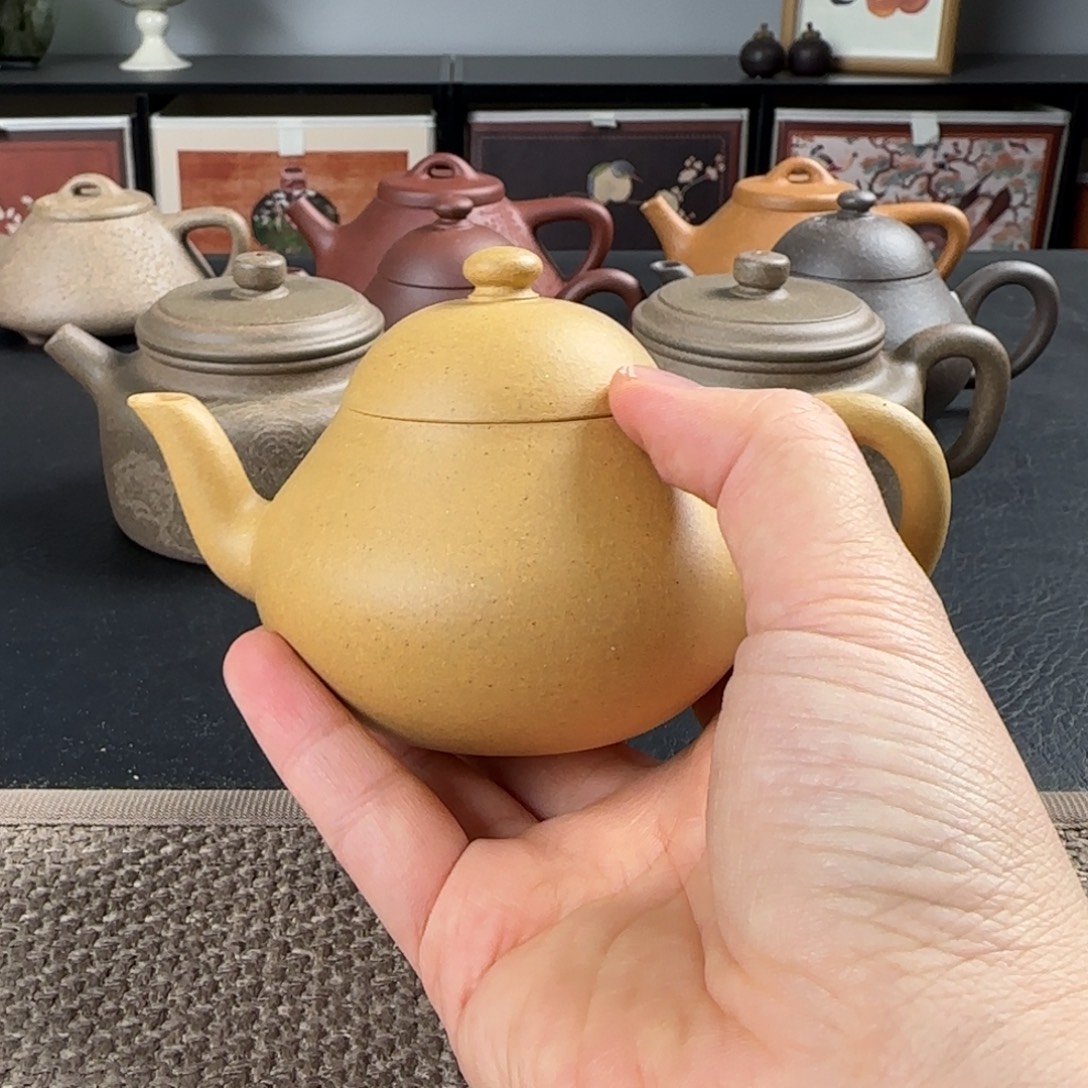 用***4茶壶紫砂微瑕梨形