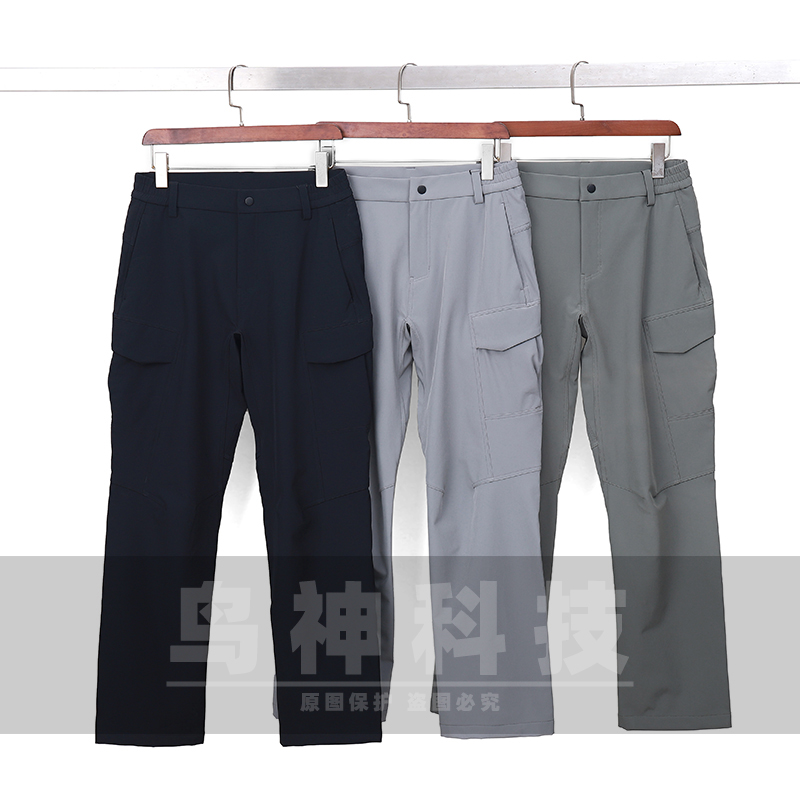 文选户外  户外机能工装直筒小薄绒防风防水功能裤子