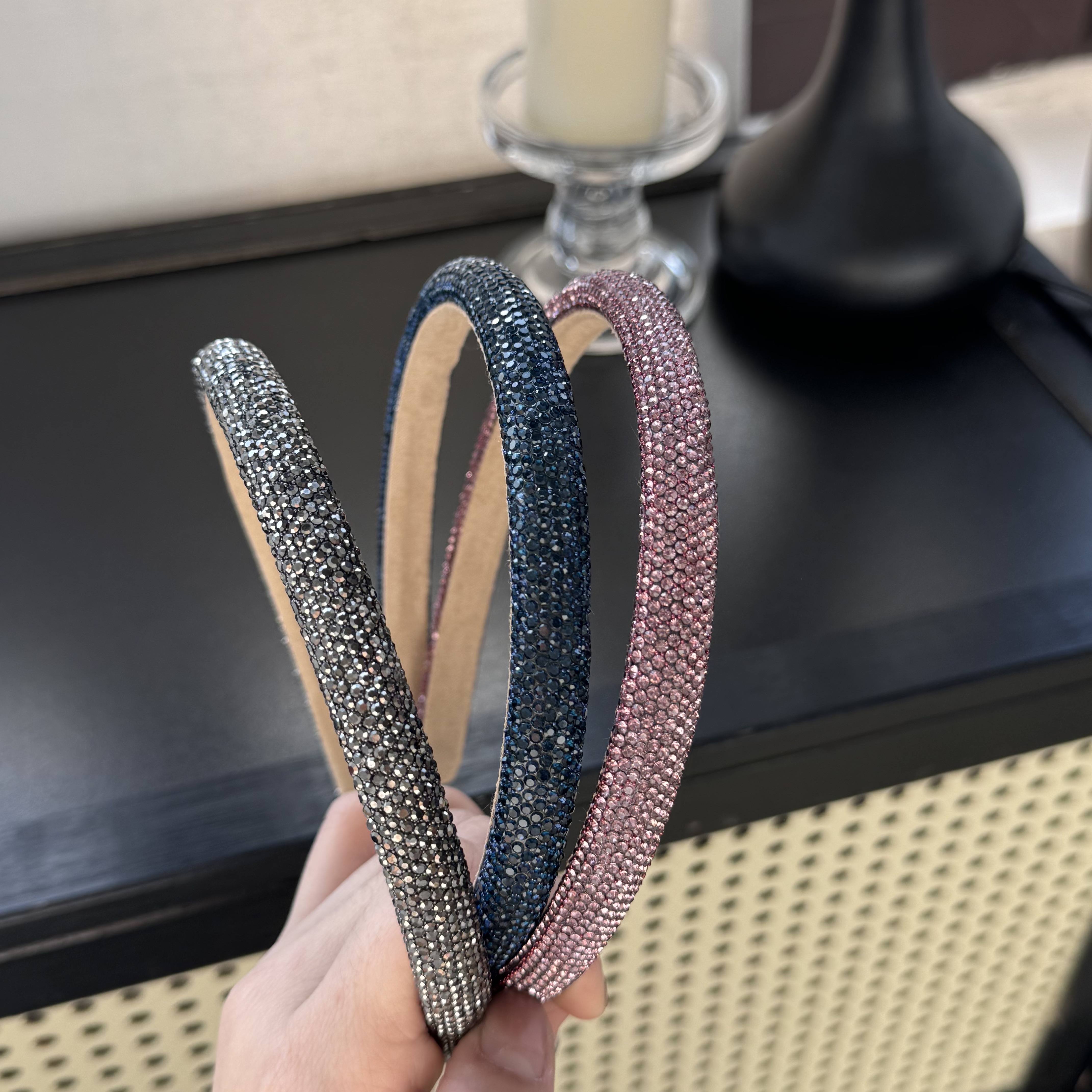 东大门 韩系轻奢水钻发箍精致简约高档发饰3021