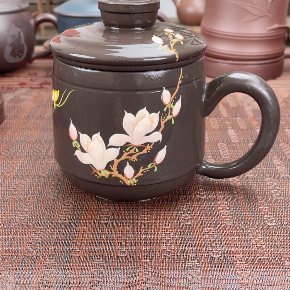 【闪购商品】紫砂茶杯宜兴原矿紫砂盖杯微瑕