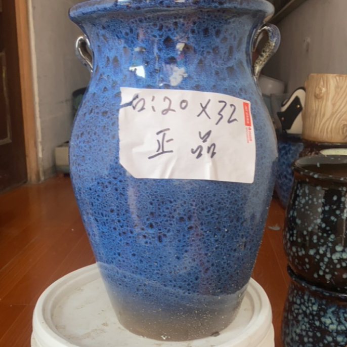 复古手工透气高筒粗陶花盆家用绿植老桩三角梅月季花盆
