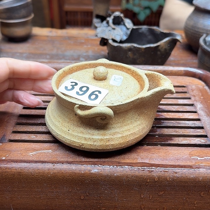 纯手工制作粗陶茶具