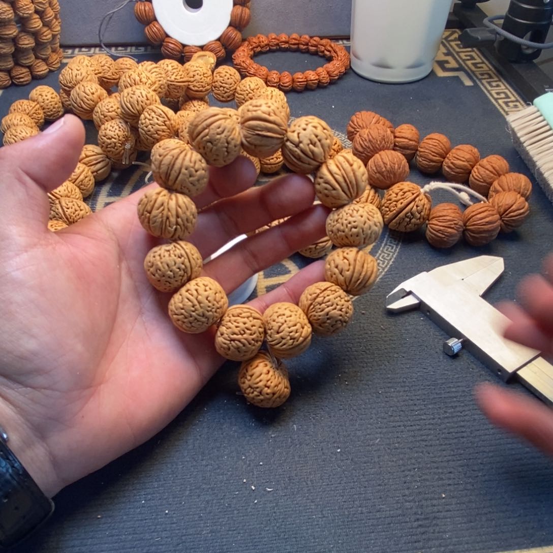 桃核吊坠磨盘23桃核毕业串