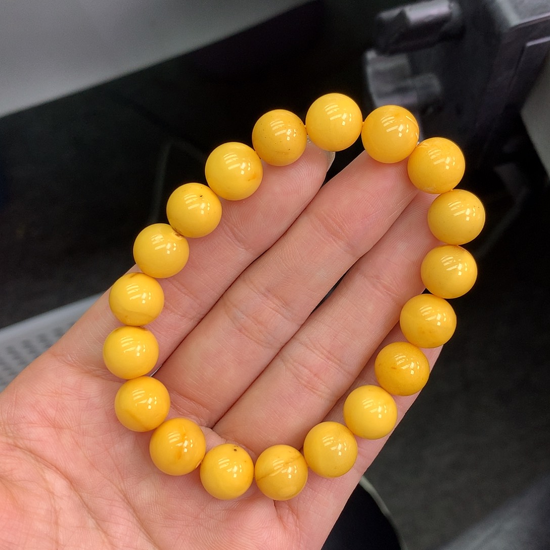 琥珀未镶嵌珠宝奇石10mm➕