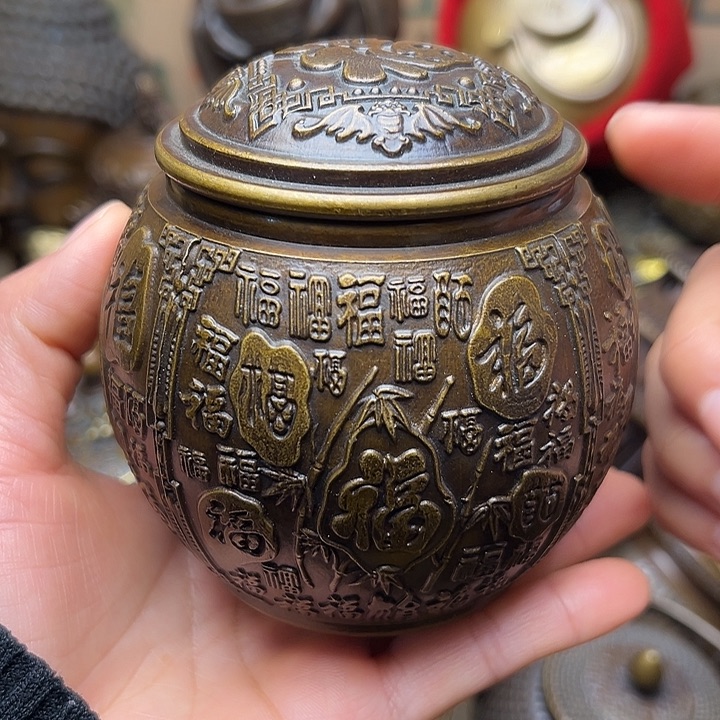 铜器摆件老王直播间