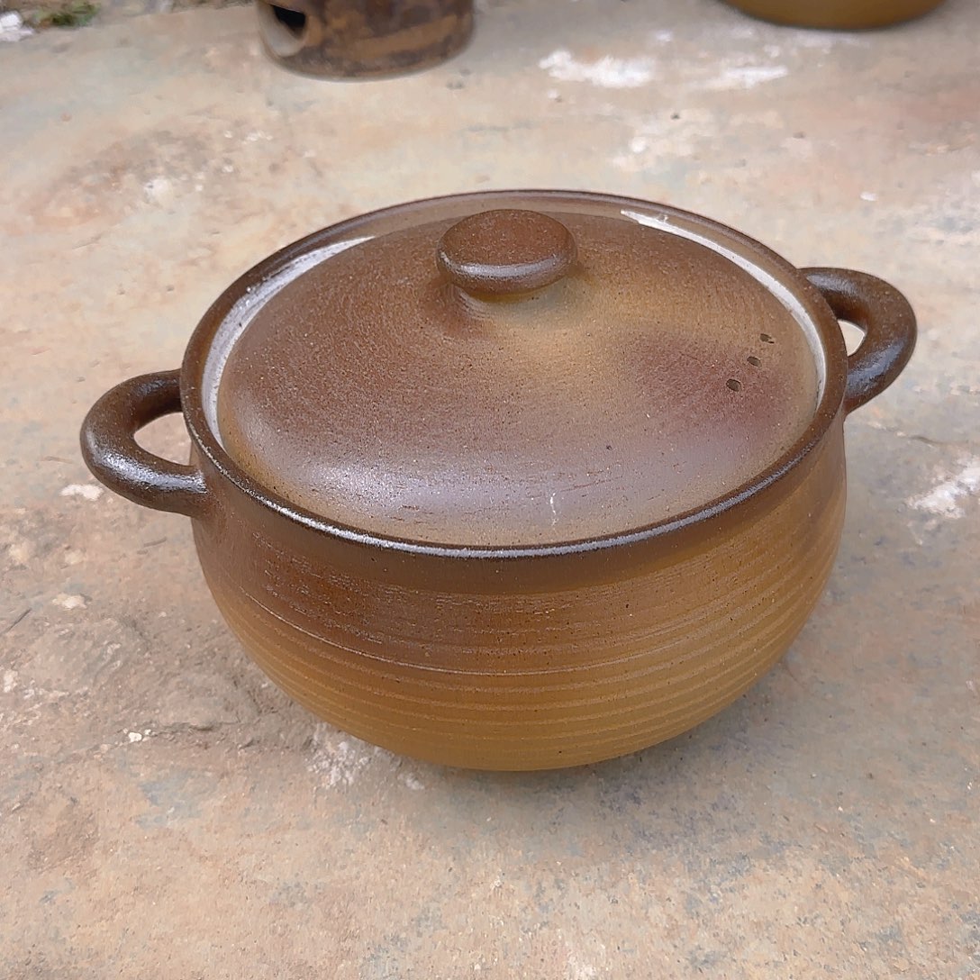 佳*龙窑柴烧微瑕两个把手轻微裂