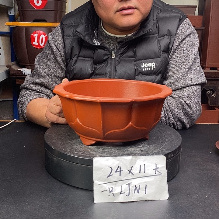 紫砂花盆货号一只LJN1