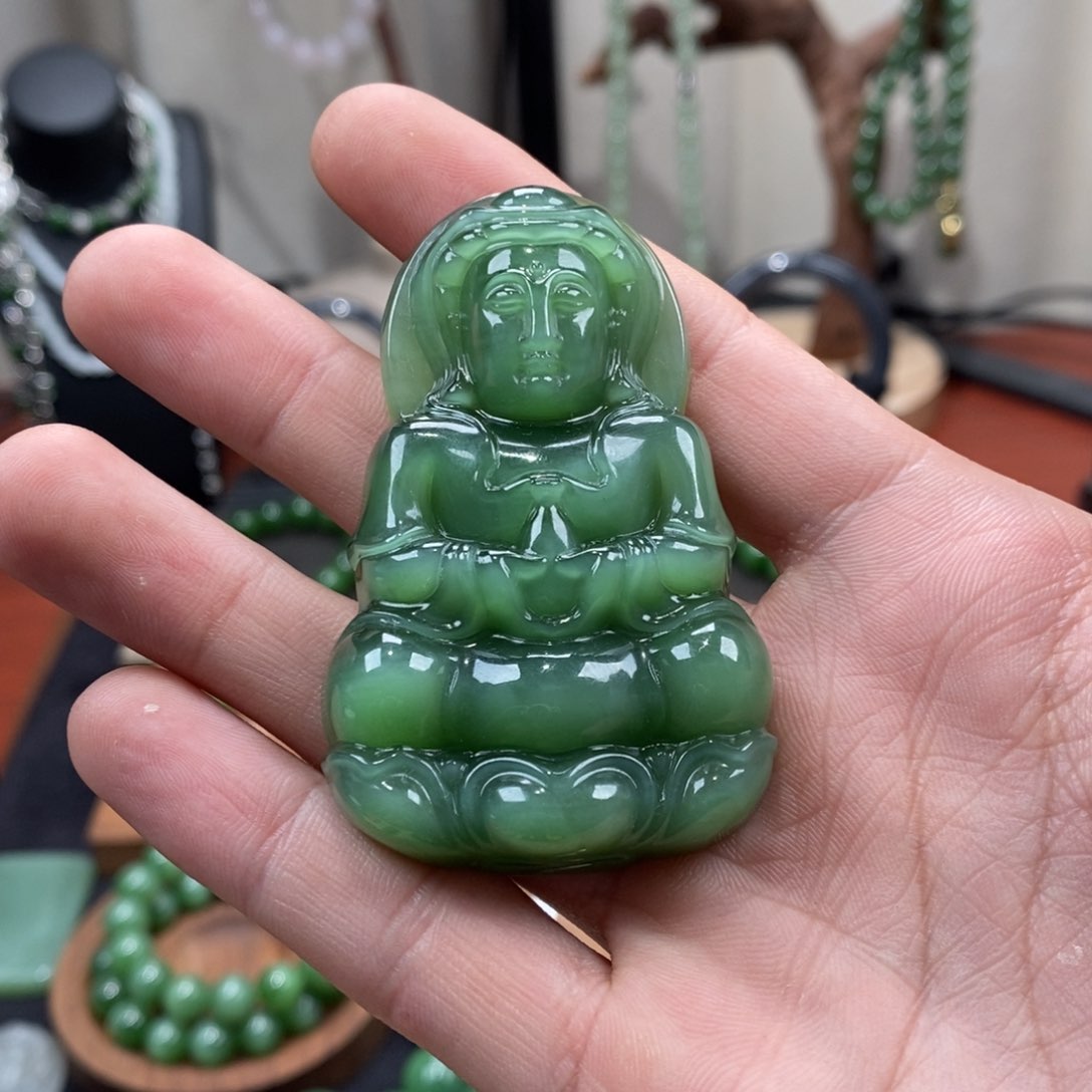 和田玉（糖玉）吊坠(不含链)未镶嵌