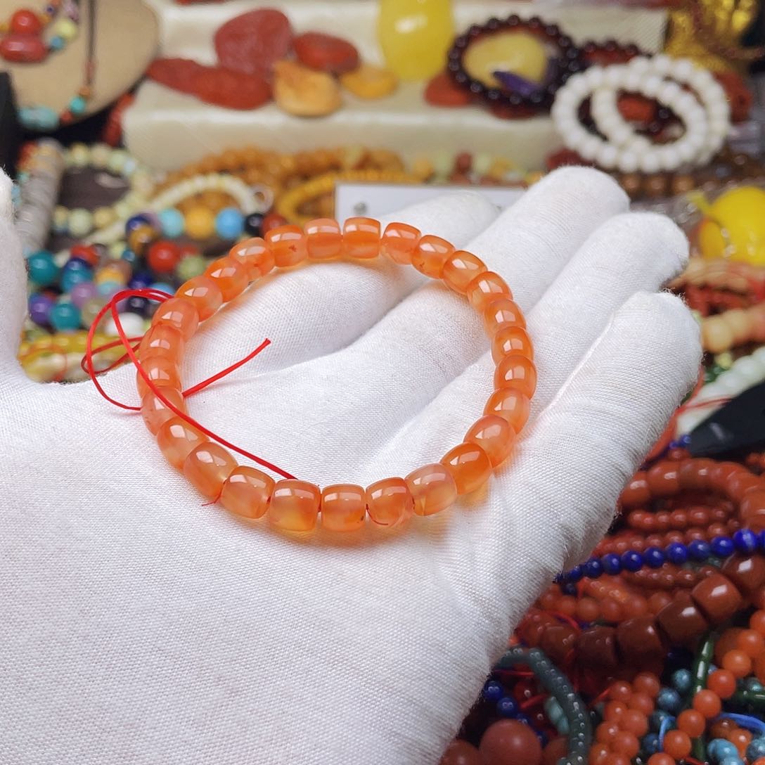 和田玉（糖玉）手链未镶嵌t*_48678