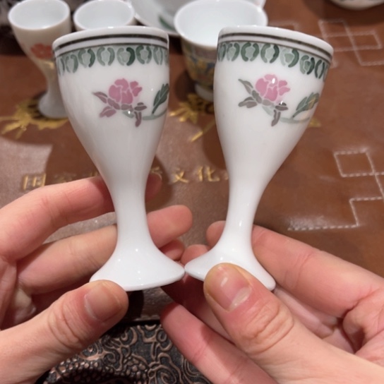 瓷醴陵高温瓷釉下手绘40毫升