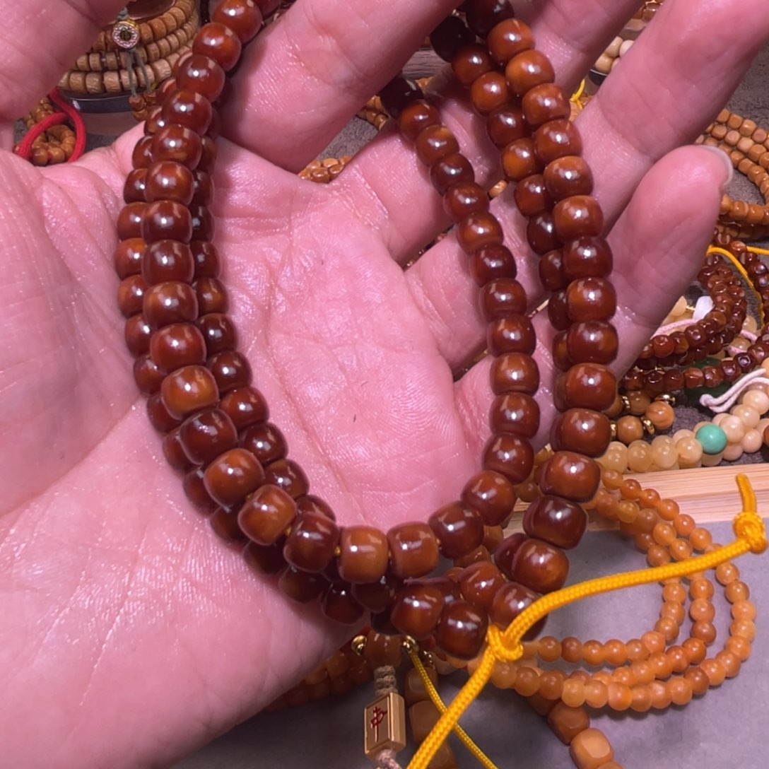 星月菩提吊坠大**窗7×6极致藏红脖挂