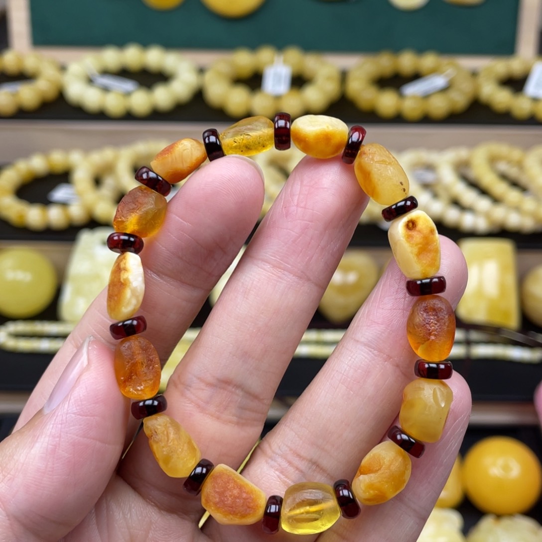 琥珀裸石未镶嵌琥珀蜜蜡