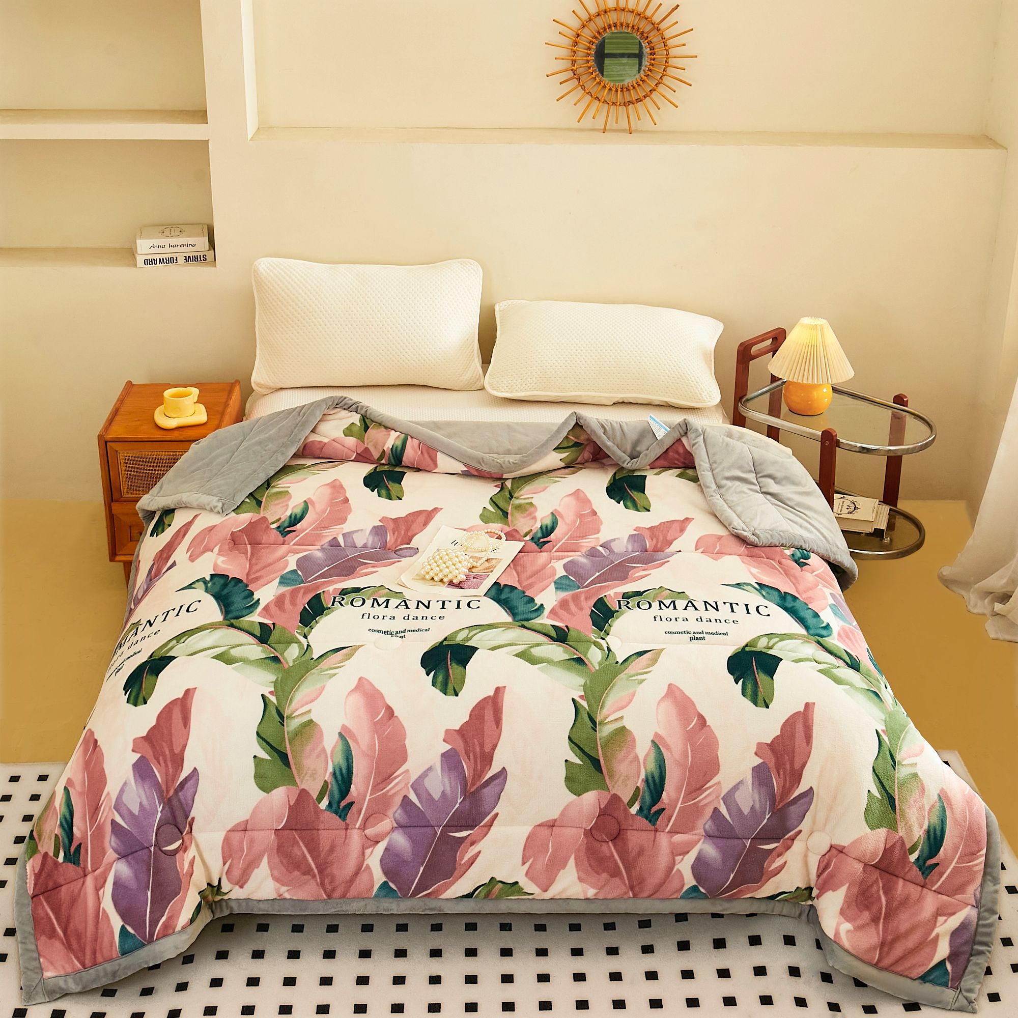 【免费试睡30天】微瑕保暖秋冬季芭蕉叶牛奶绒被亲肤柔软盖被亲肤