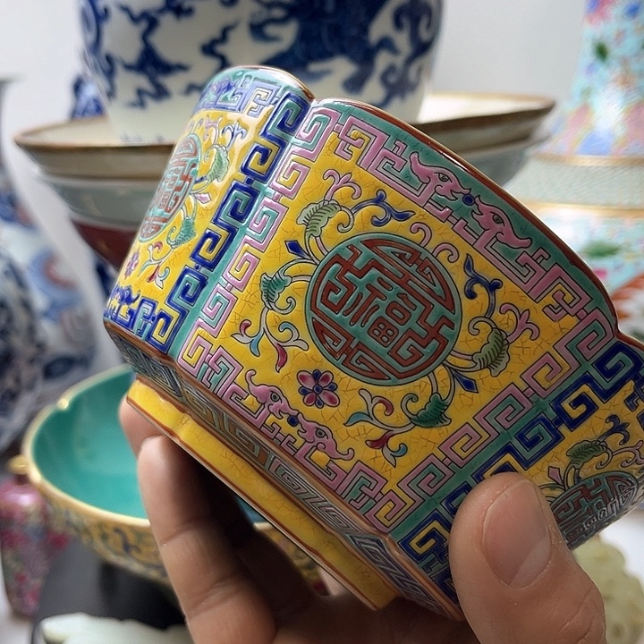 摆件不**心珐琅彩珐琅釉 碗