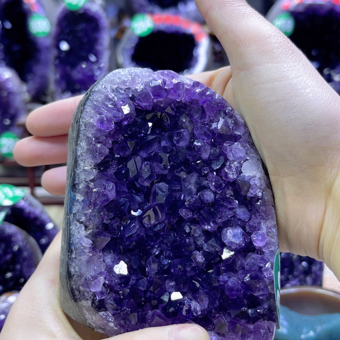 紫晶摆件未镶嵌紫水晶