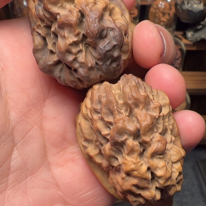 文玩核桃把件上古蛤蟆头47mm