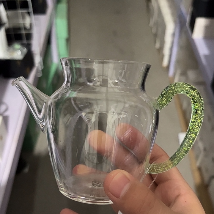 晶炎 复古公道杯 绿金