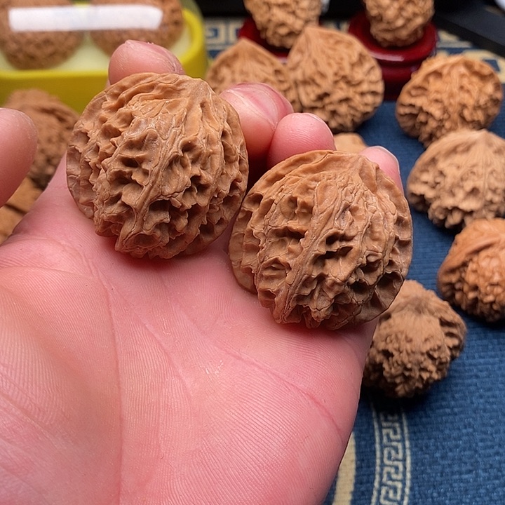 文玩核桃把件苹果40全