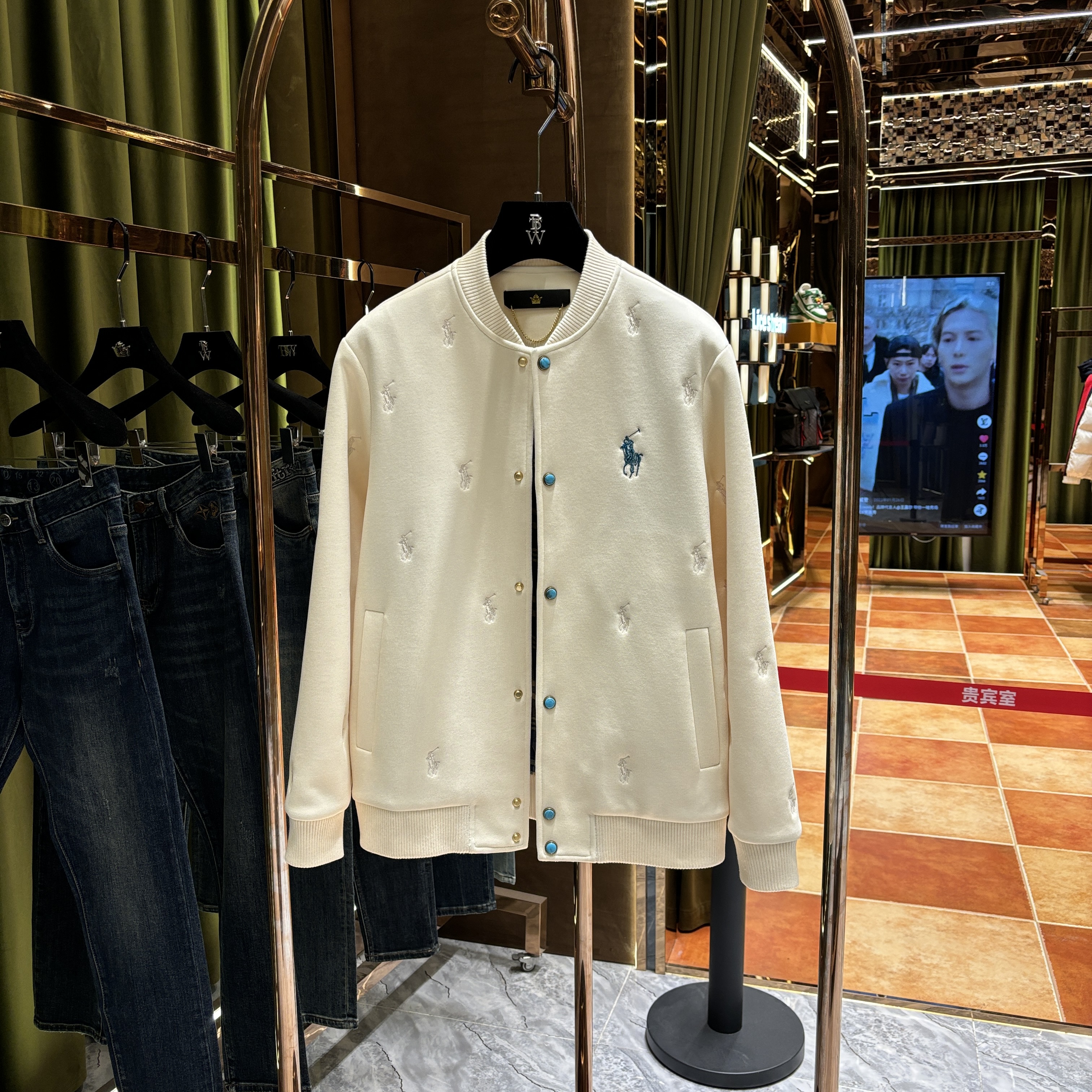 PG【TI专属】2025设计师新款高奢潮流棒球服时尚百搭外套-88865