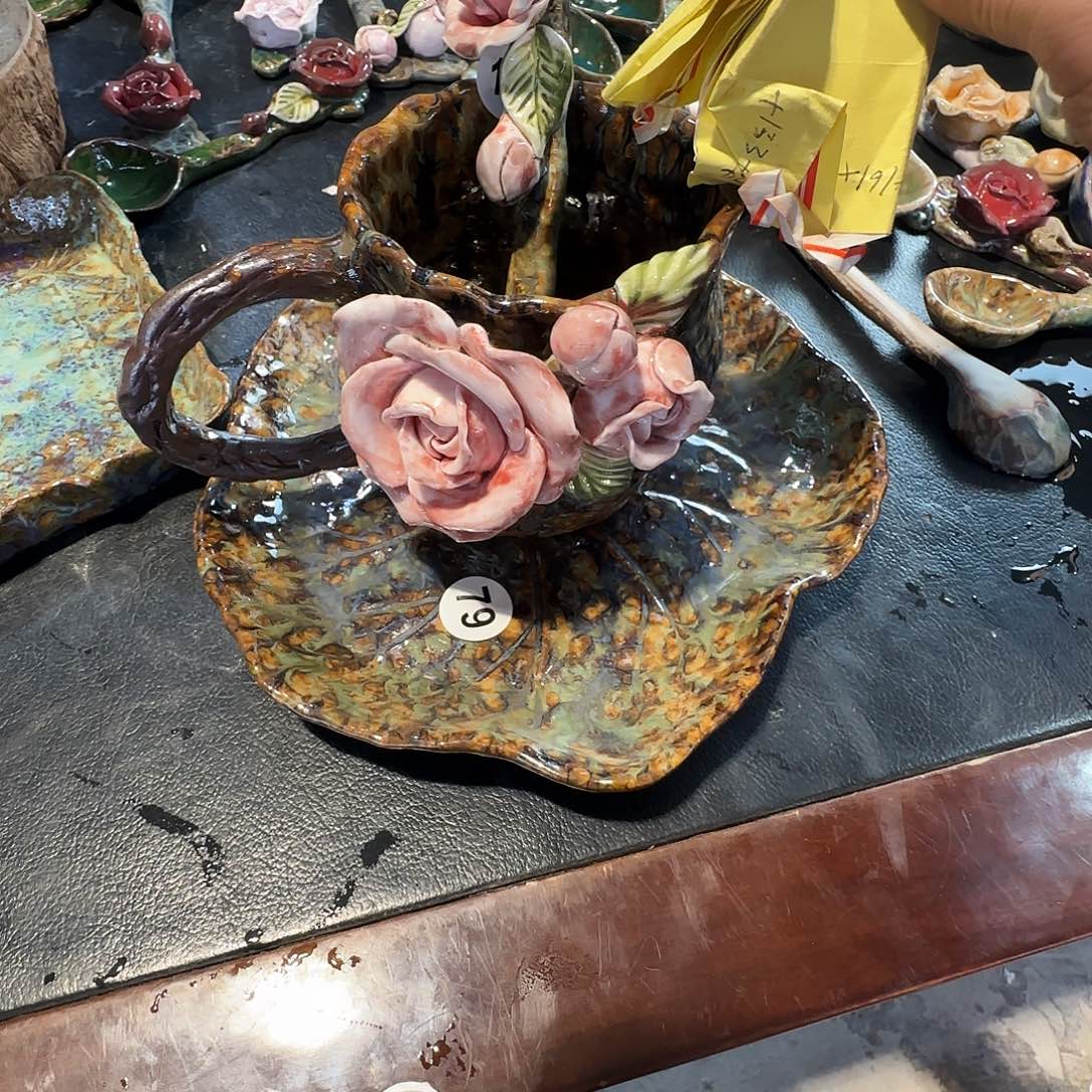 略***呀纯手工咖啡杯盘碗