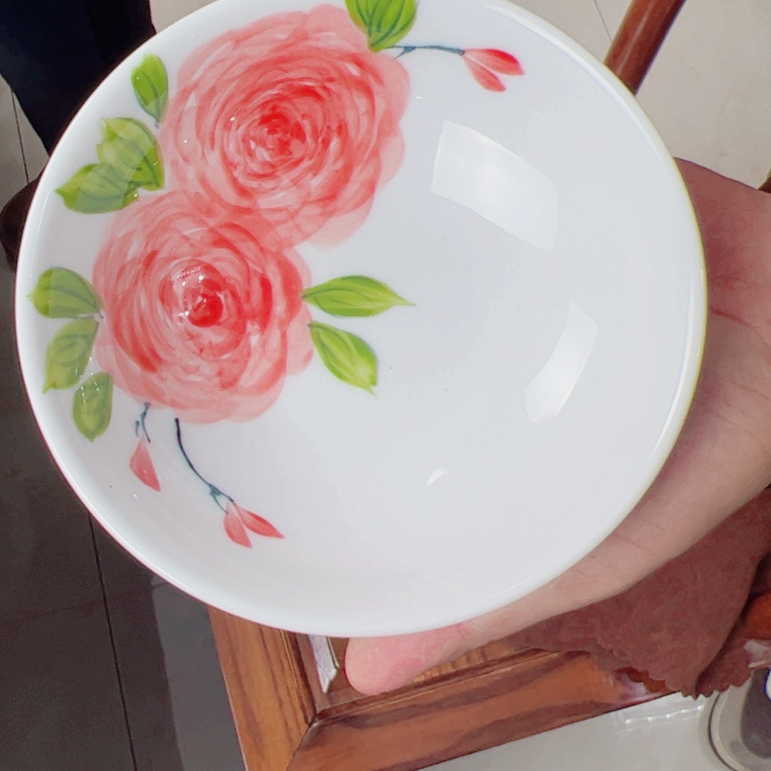 瓷片健***、景德镇陶瓷手工手绘制作