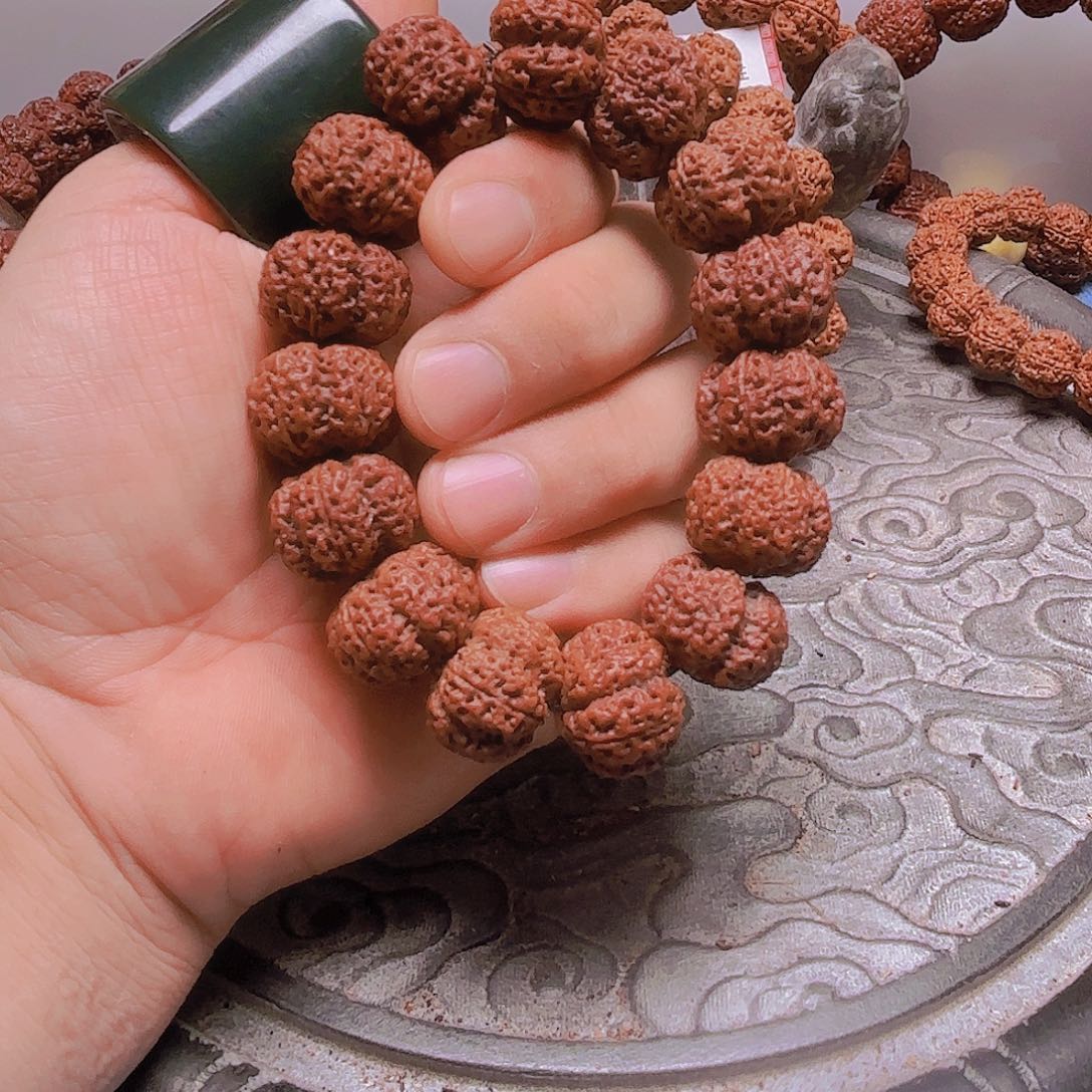 L***哥金刚菩提手串V301/21mm 经典五星梅花