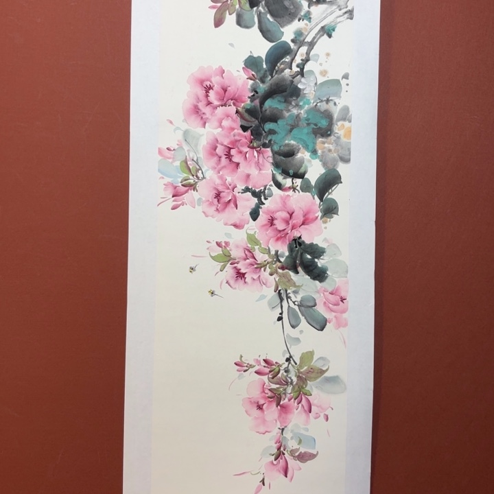 国画听兰老师花鸟